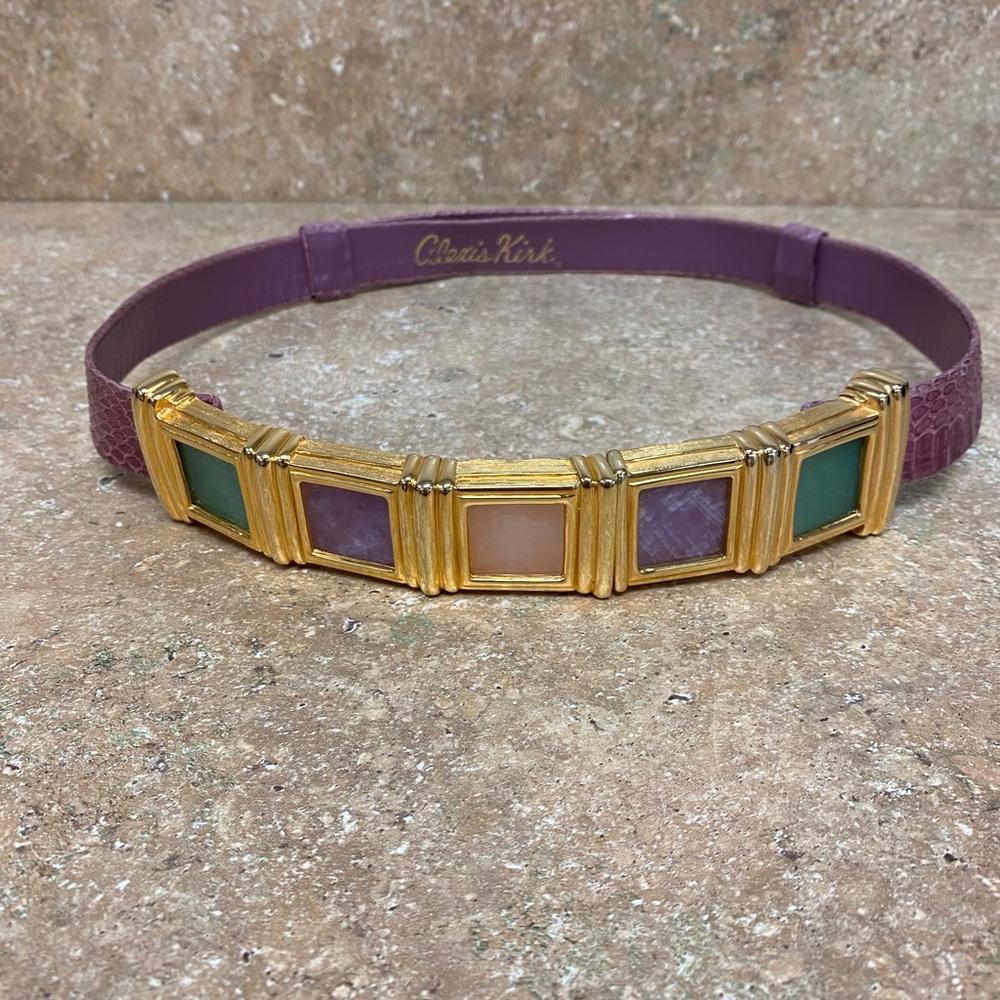 Vintage Alexis Kirk Belt lot of 2